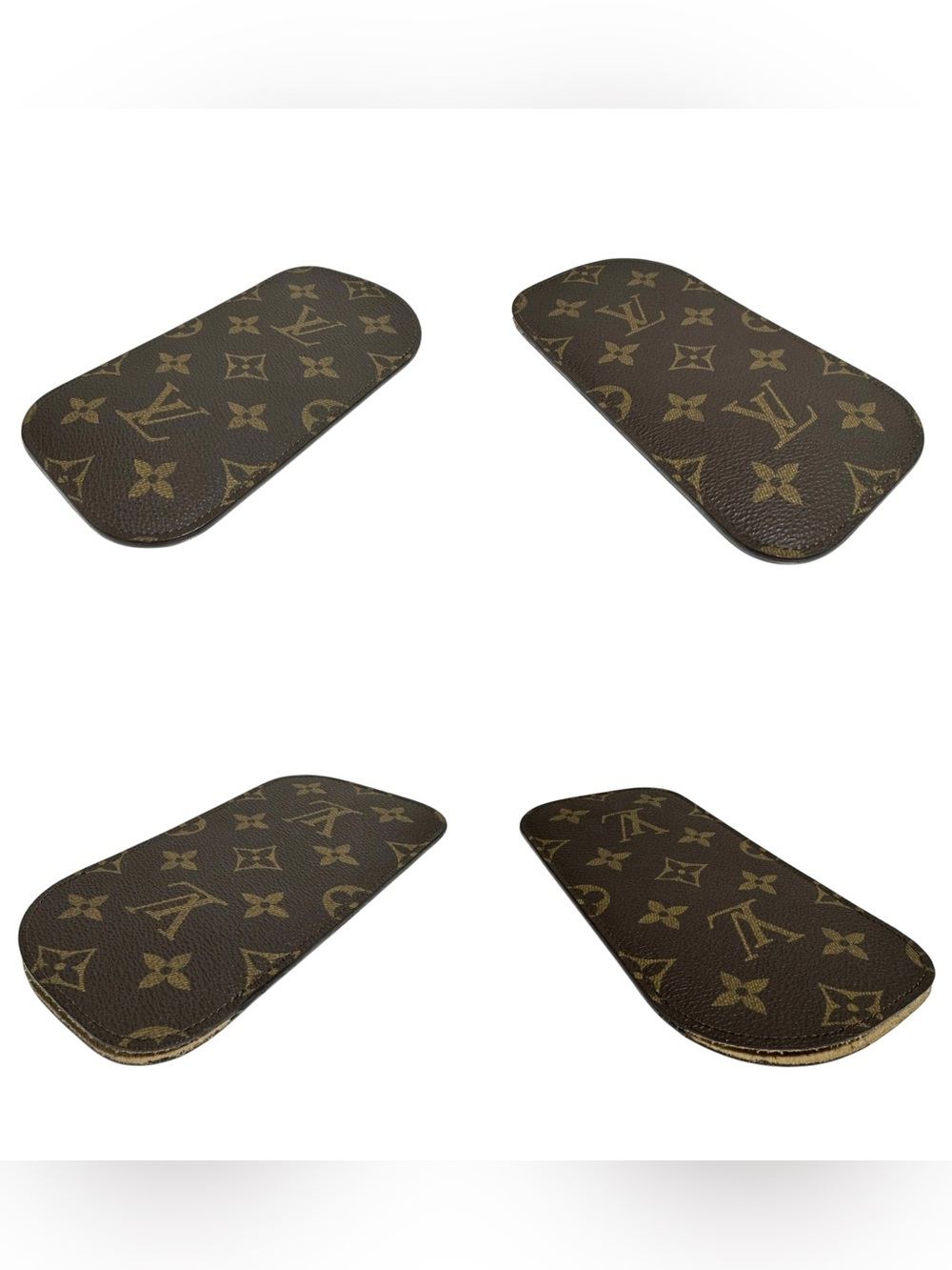 Louis Vuitton Monogram & Suede Leather Sunglasses Eyeglasses Case - Picture 3 of 11